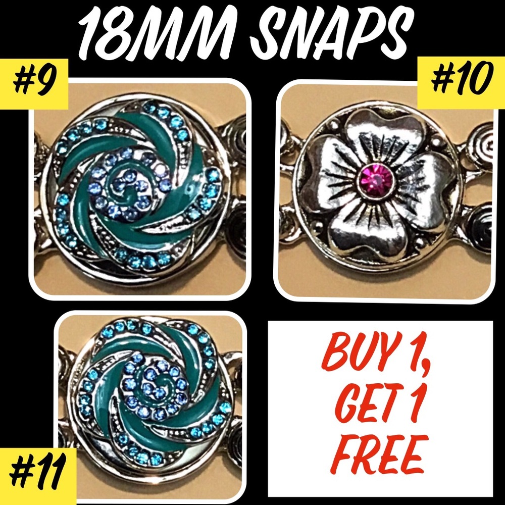 BOGO Snaps fit most brands of 18mm Snap Jewelry